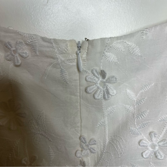 Showpo. Fancy A Spritz Square Neck Embroidered Mini Dress - Picture 9 of 14